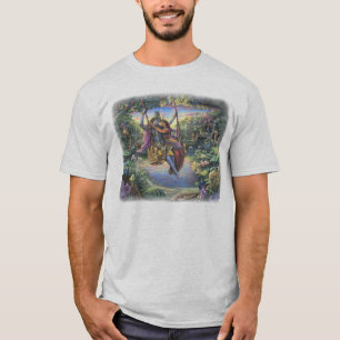 Radha Krishna op het T-shirt voor de Swing