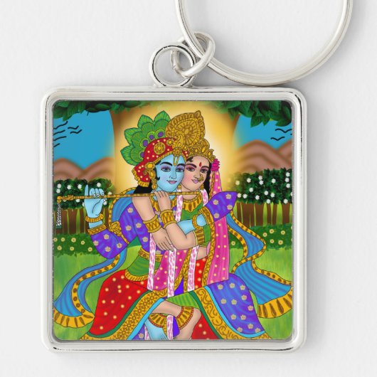 Radha Krishna Sleutelhanger (Voorkant)