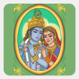 Radha Krishna Sticker
