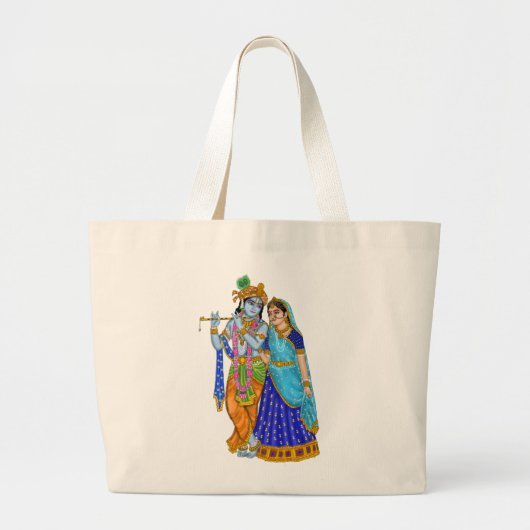 Radha Krishna Tote Bags (Voorkant)