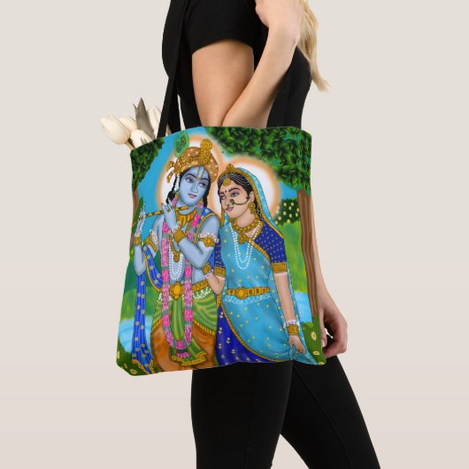 Radha Krishna Tote Bags Draagtas (Dichtbij)