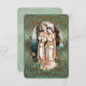 Radha Krishna Trouwcollectie - Plaatshouder Kaart (Voorkant / Achterkant)