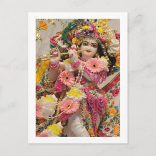 Radha KRISHNA voor Liefde, Vrede en Welvaart Briefkaart