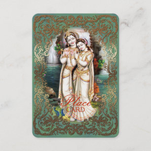 Radha Krishna Wedding Collectie - Place Card Kaart