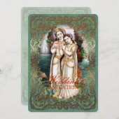 Radha Krishna Wedding Collectie - Uitnodiging Kaar (Voorkant / Achterkant)