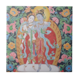Radha-Krisna Tile Tegeltje