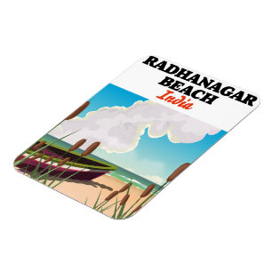 Radhanagar Beach India reisposter Magneet