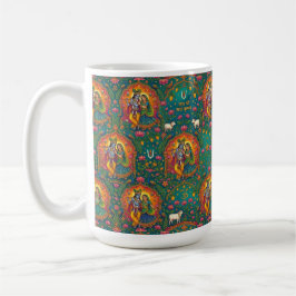 Radhe Krishna Patroon Koffiemok