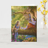 Radhe Shyam ! Cartes de voeux (Fleur jaune)