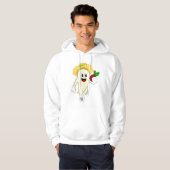 Radiaal als landbouwer met fruit hoodie (Voorkant volledig)
