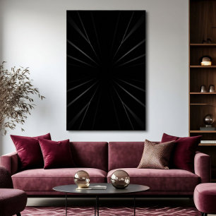 Radiaal Donker Abstract Poster
