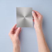 Radiaal geborsteld metaal Kijk op blanco Flyer (Hand)