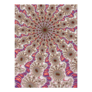 Radiaal mandelbrot fractaal perfect poster