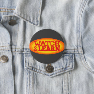 Radiaal ovaal bekijken en leren ronde button 7,6 cm