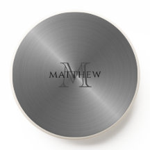 Radiaalzilver Metallic Monogrammen