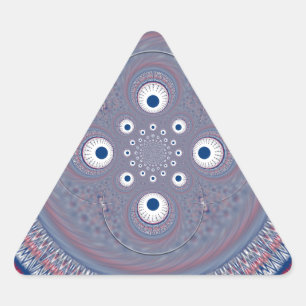 Radial Design Art Print Driehoek Sticker