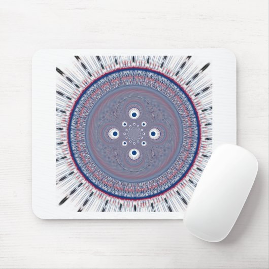 Radial Design Art Print Muismat (Met muis)