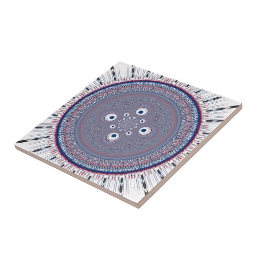 Radial Design Art Print Tegeltje (Zijkant)