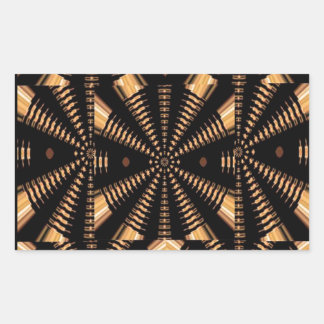 RADIAL Gouden Lente PILAREN Elegante Deco GESCHENK Rechthoekige Sticker