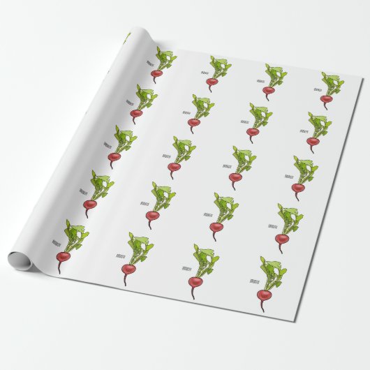Radiale illustratie cartoon cadeaupapier (Uitgerold)