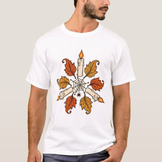 Radiale Kaarsen en Spinnenweb T-shirt