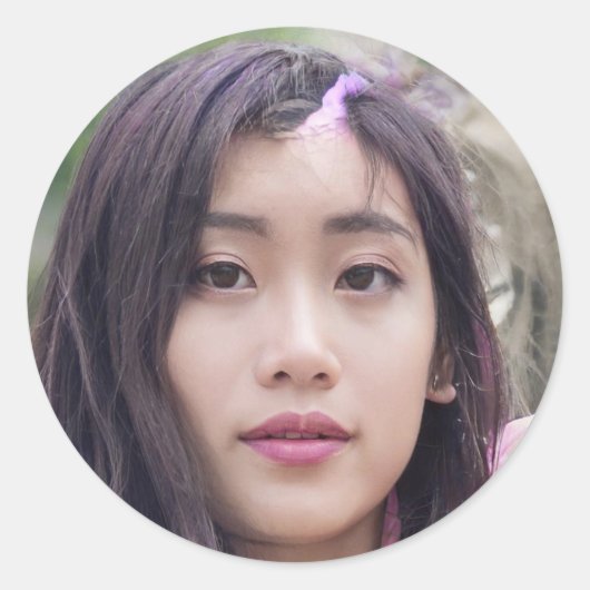 Radiale positiviteit ronde sticker (Voorkant)