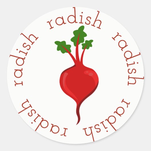 Radiale ronde sticker (Voorkant)