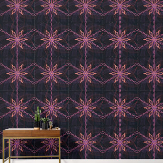 Radiale Symmetrie Bloemontwerp Behang