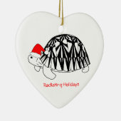 Radiale tortoise-versiering keramisch ornament (Rechts)