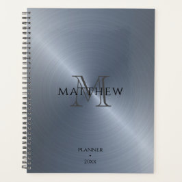 Radiale zilver Metallic | Monogrammen Planner