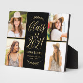 Radiant Afstudeerder EDITABLE KLEUR Afstuderen Pla Fotoplaat (Zijkant)