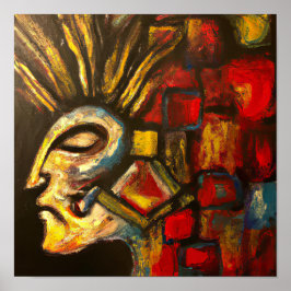 Radiant Ancestry: Een prisma van de Maya-erfenis Poster