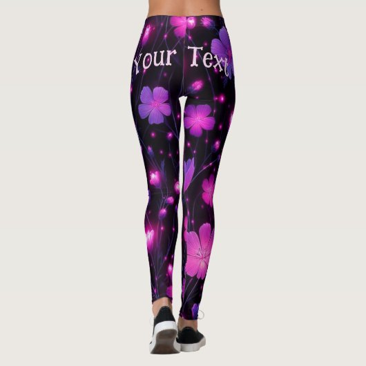 Radiant Bloom Aangepaste Leggings (Achterkant)