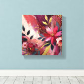 Radiant Bloom Canvas Afdruk (Insitu (Houten vloer))