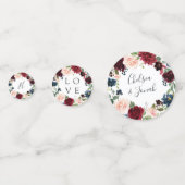 Radiant Bloom gepersonaliseerde bruiloft Confetti (Voorkanten)