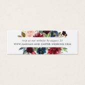 Radiant Bloom Wedding Website RSVP-kaarten Mini Visitekaartjes (Voorkant)