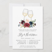 Radiant Bloom Wine Tasting Rehearsal Dinner Kaart (Voorkant)