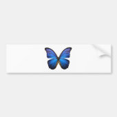 Radiant Blue Butterfly Bumpersticker (Voorkant)