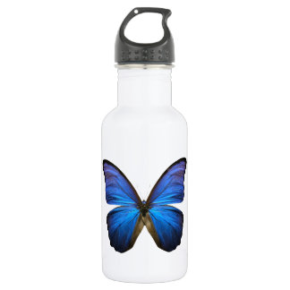 Radiant Blue Butterfly Waterfles