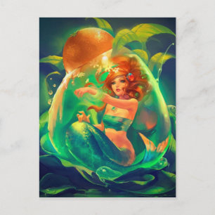 RADIANT BUBBLE MERMAID BRIEFKAART