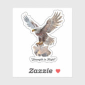 "Radiant Crystal Eagle" Sticker (Vel)