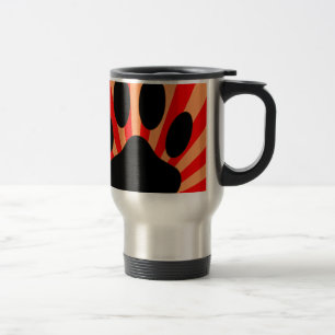 Radiant Dog Paw Print Reisbeker