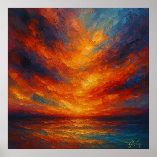 Radiant Drift Abstract Poster (Voorkant)