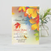 Radiant Fall Colors Invitation Kaart (Staand voorkant)
