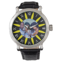 Radiant Familie Liefde Gepersonaliseerd horloge