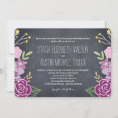 Radiant Florals Weddenschap - Paars Kaart (Voorkant)
