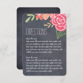 Radiant Florals Wedding Directions Kaarten (Voorkant / Achterkant)
