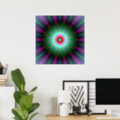 Radiant Flower Poster (Thuiskantoor)