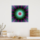 Radiant Flower Poster (Keuken)