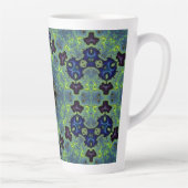 Radiant Fractal Symphony Latte Mok (Rechts)